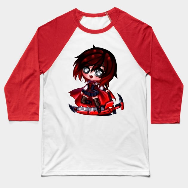 Ruby chibi Baseball T-Shirt by HellaKumii